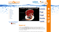 Desktop Screenshot of alphapompe.ro